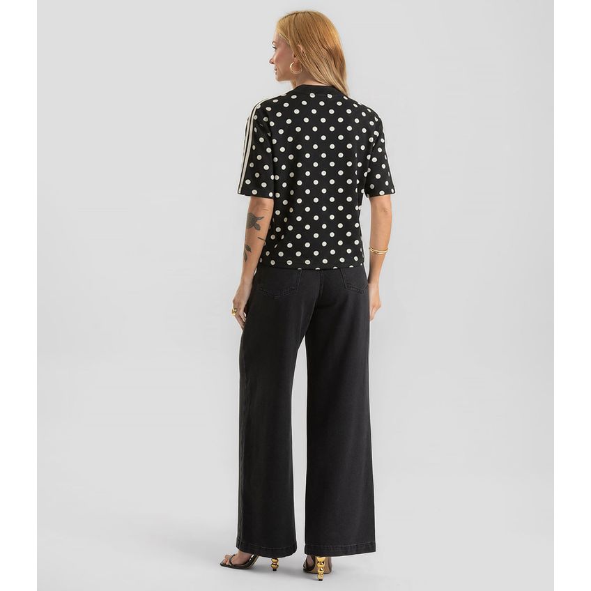 Blusa Feminina Estampada Dianna Preto PP - imagem 3