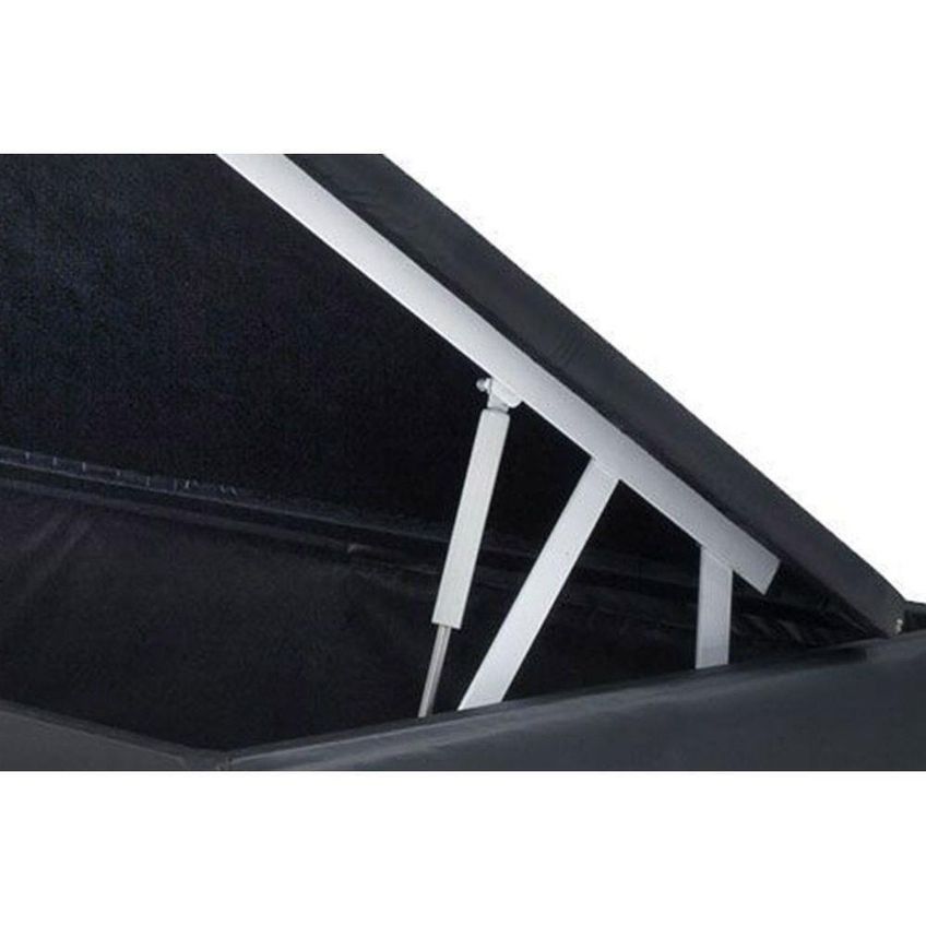 Cama Box Com Baú Casal Extremo Reforçado Homequeen Sintético Cinza - imagem 3