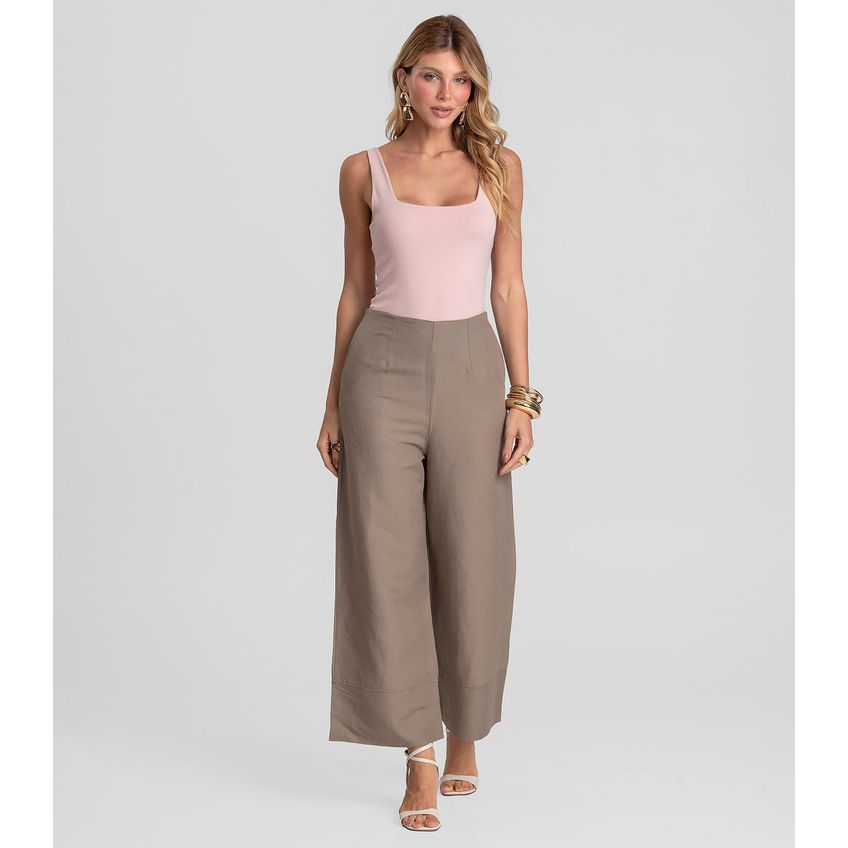 Body Feminino Poliamida Decote U Nas Costas Dianna Rosa P - imagem 4