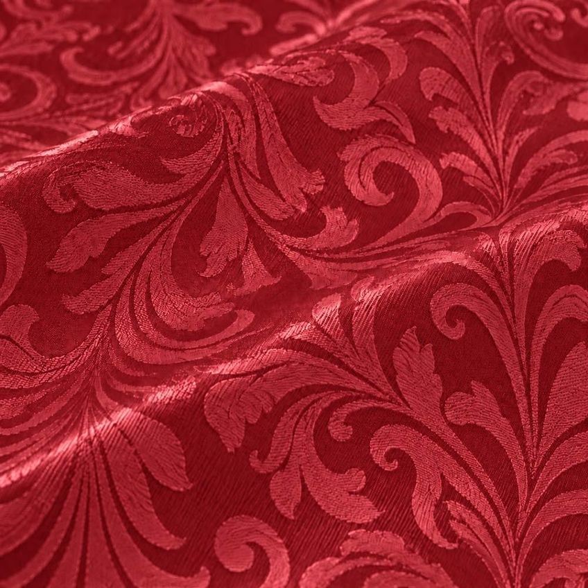 Toalha De Mesa 1,50m X 2,30m Para Mesa 6 Lugares Estampa Floral Impermeável Fácil De Limpar Vermelho - imagem 4