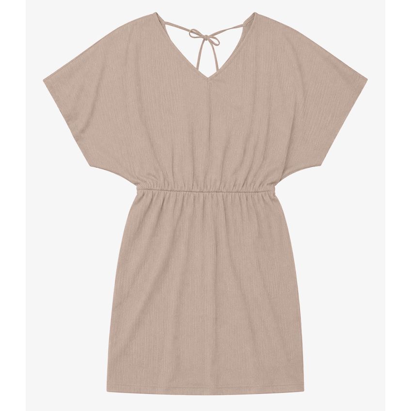 Vestido Feminino Com Decote Em V Infinita Cor Bege P - imagem 4