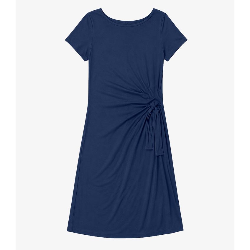 Vestido Feminina Infinita Cor Azul Marinho G - imagem 4