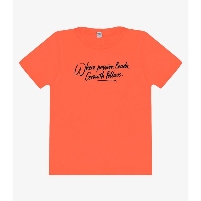Blusa Feminina Molecotton Com Estampa Infinita Cor Laranja P - imagem 4
