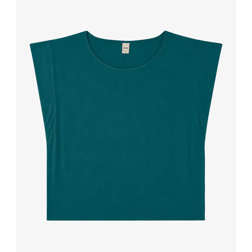 Blusa Feminina Manga Curta Infinita Cor Verde M - imagem 4