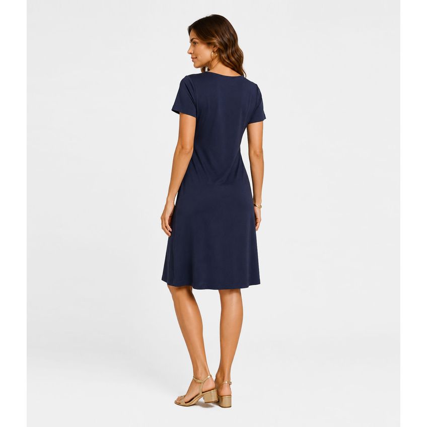 Vestido Feminino Infinita Cor Azul G - imagem 3