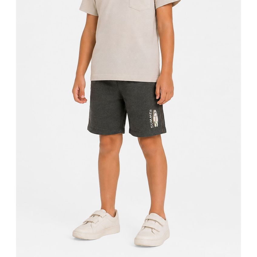 Bermuda Infantil Menino Com Estampa Rovi Kids Preto 8 - imagem 2