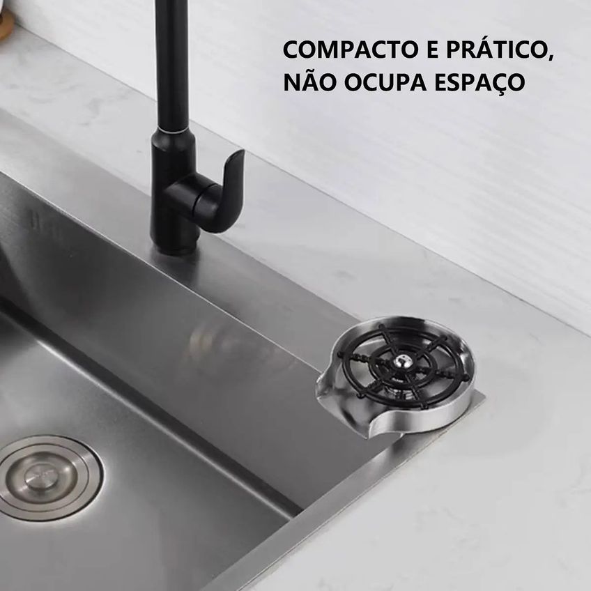 Enxaguador De Copos Automático Jato De Água Para Bancada - imagem 4