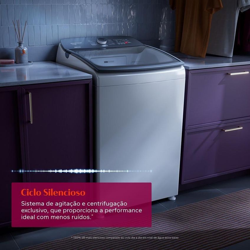 Máquina De Lavar Brastemp BWJ14AB 14kg Automática Com Smart Sensor E Reduzir Tempo Branca 110V - imagem 3