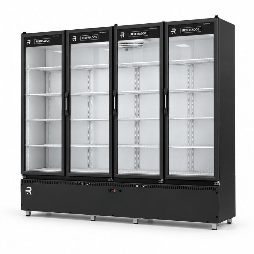 Auto Serviço Vanguard Resfriados 4 Porta 0 A 7 C Asvr4ppb Branco Int Preto Ext 220v - Refrimate - imagem 3
