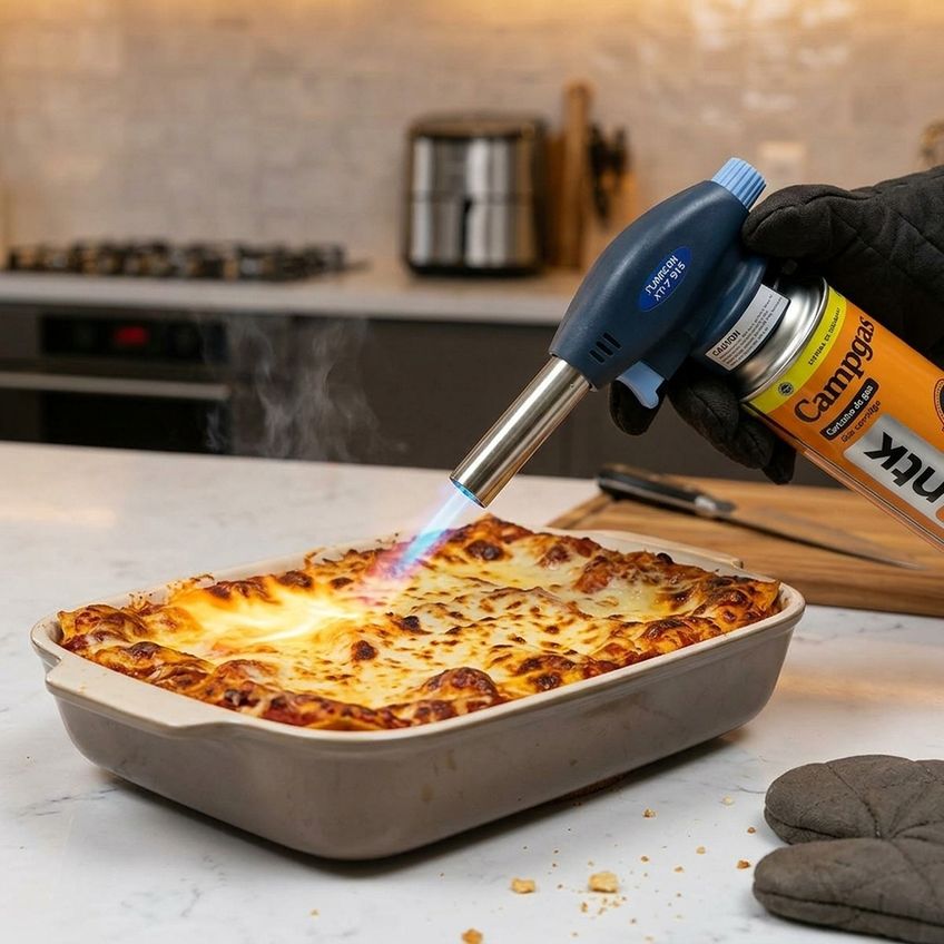 Super Maçarico Culinário Ajustável Para Gastronomia Cozinha - imagem 5