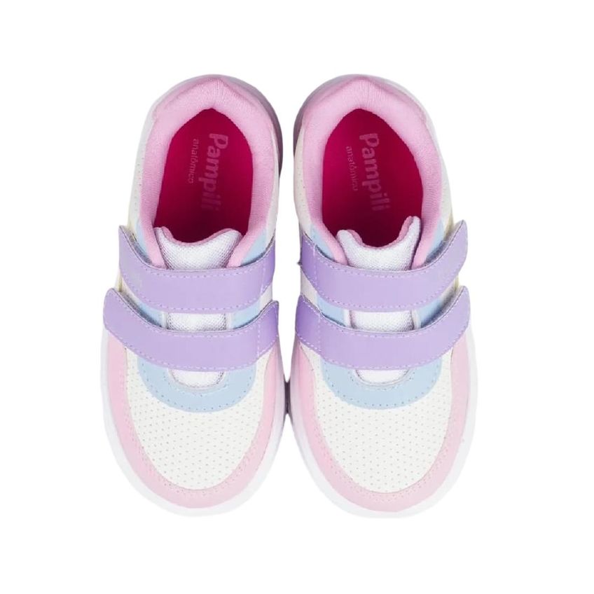 Tênis Pampili Up Casual Ref 738025000 Branco/Rosa 37 - imagem 4