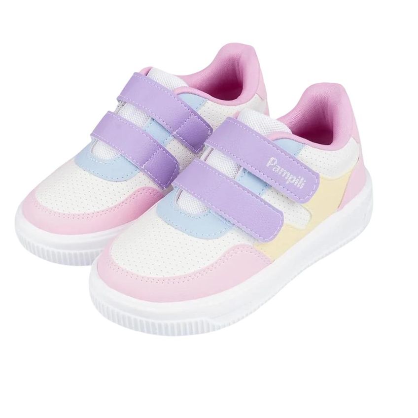 Tenis Pampili Up Casual Ref 738025000 Branco/rosa 31 - imagem 3