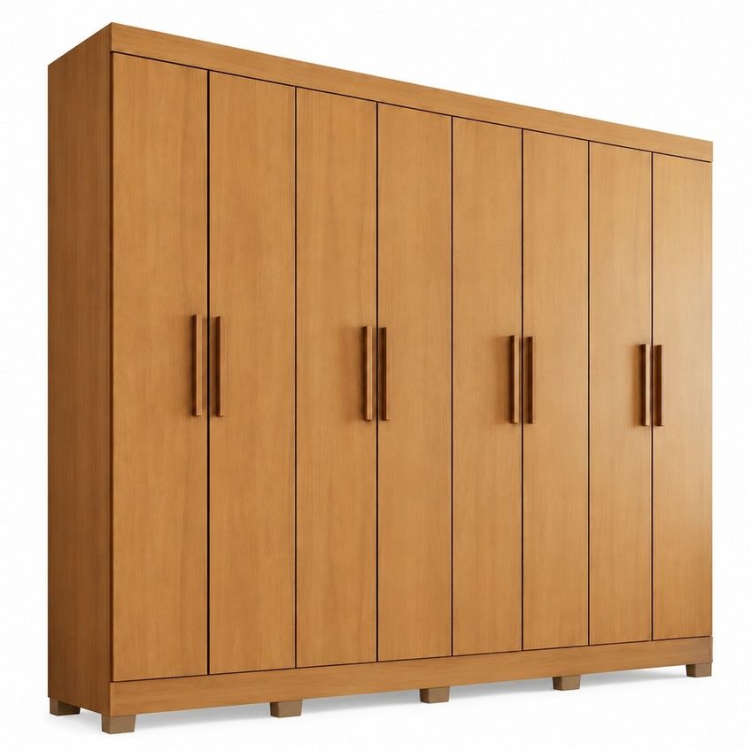 Guarda Roupa Casal 8 Portas 4 Gavetas Layla Premium Casa 812 - imagem 3