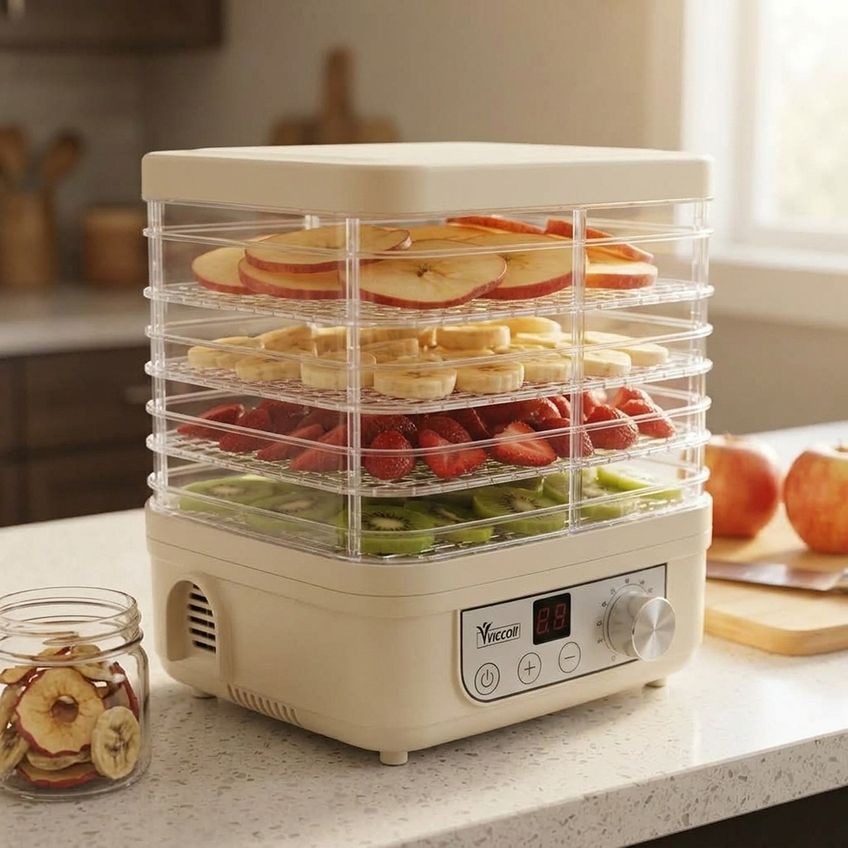 Secador De Alimentos Digital 5 Prateleiras Sem Bpa 110v - imagem 3