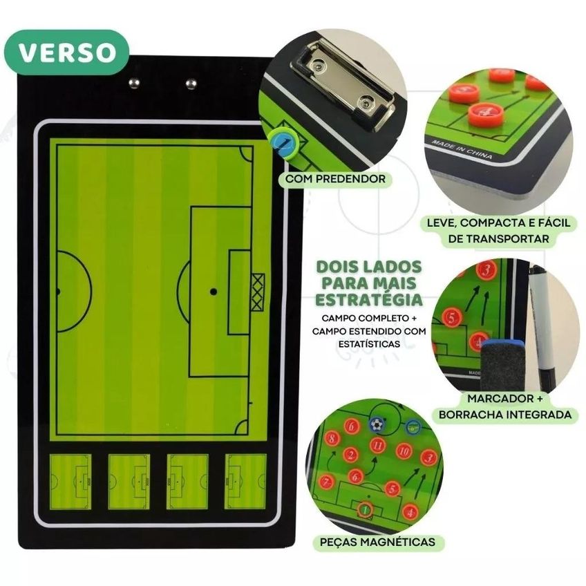 Prancheta Tática Magnética Para Futebol - Yins Sport - imagem 3