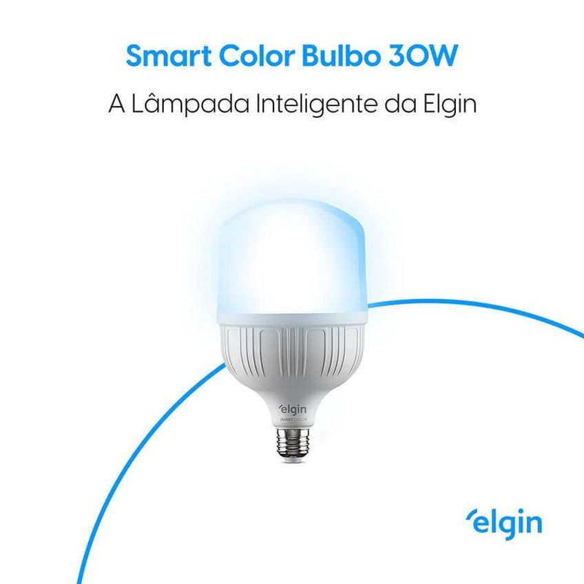 Lâmpada Led Smart 30w Compatível Com Assistente Com Controle Por Voz E Cores Rgb Bivolt - imagem 5
