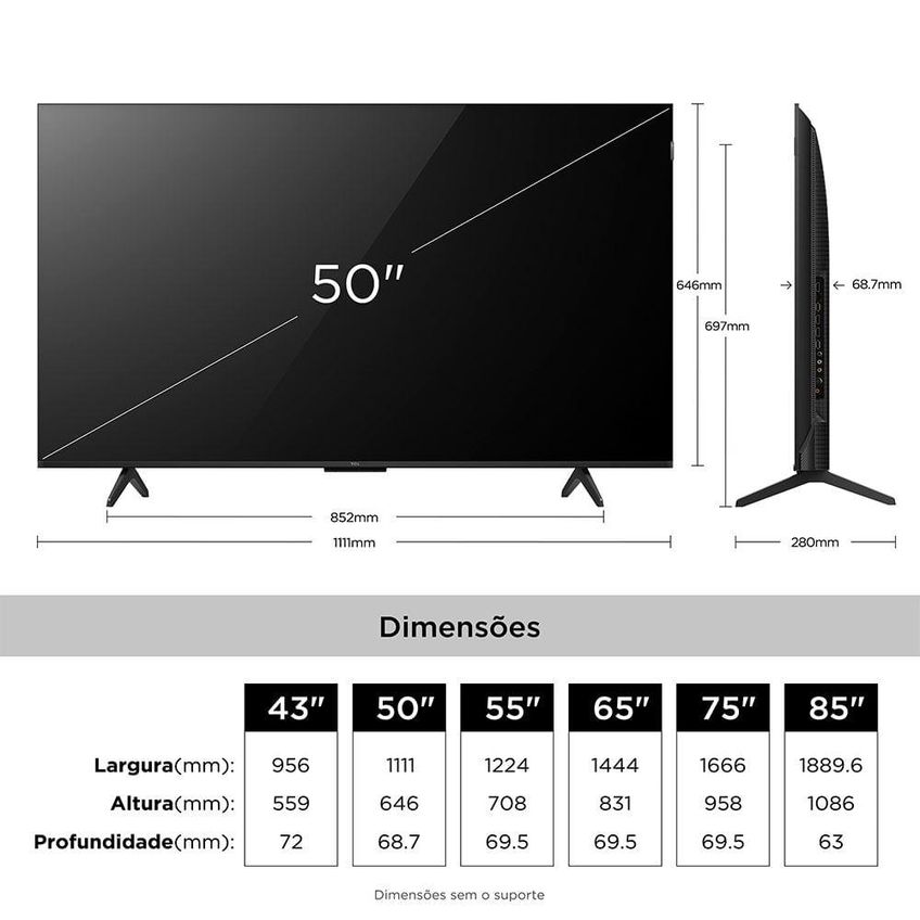 Smart TV LG 50 Polegadas 4K UHD Nano AI LED com HDR e IA 50UN85CBPSA.BWZ HDR10 Dolby Digital - imagem 4