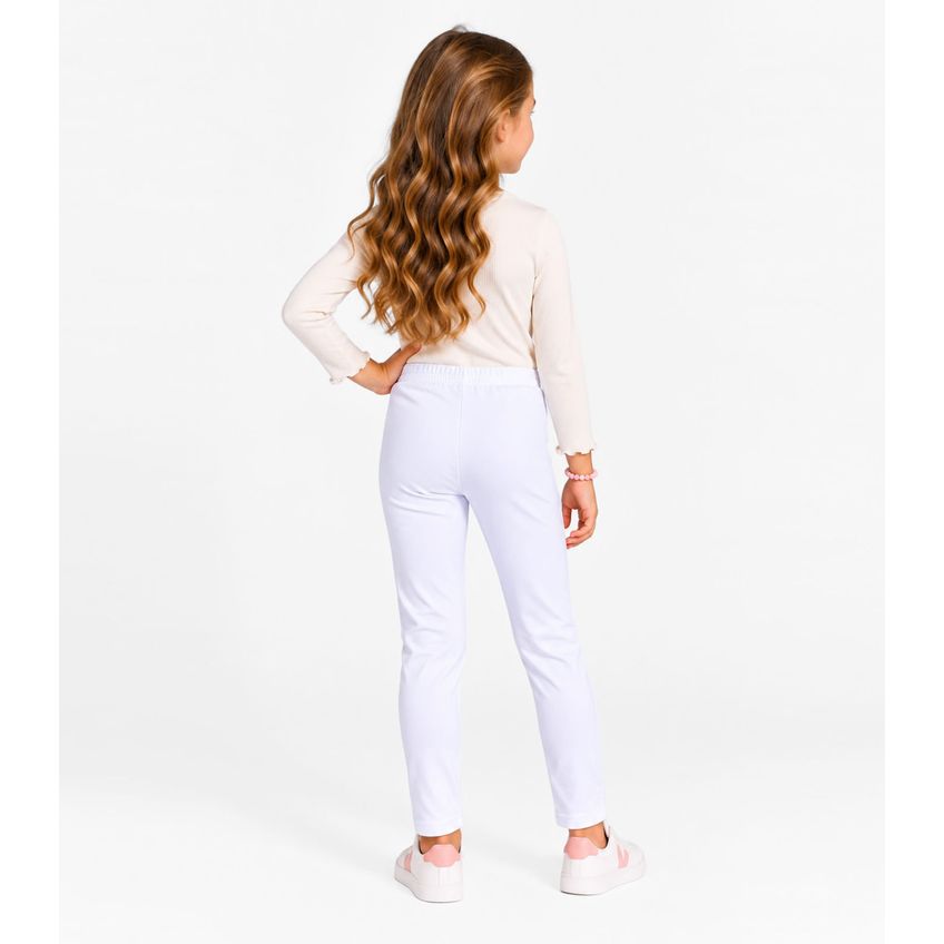 Legging Infantil Em Malha Suplex Peluciada Select Branco 8 - imagem 3