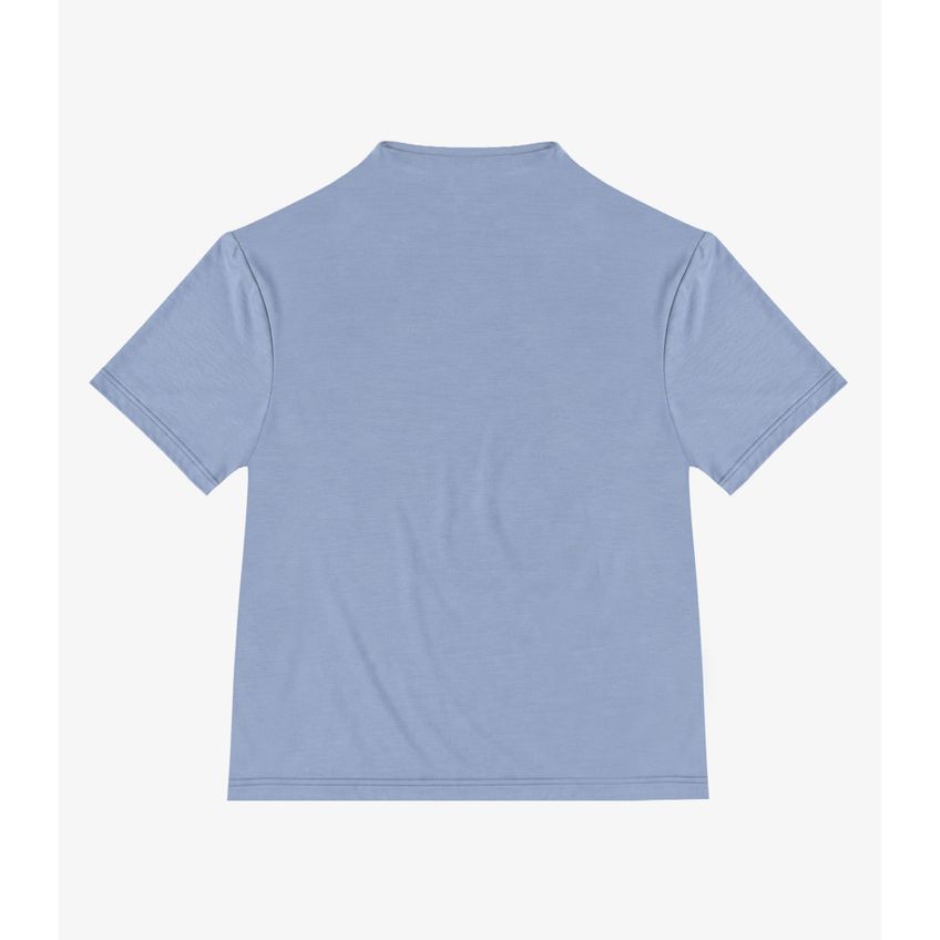 Blusa Feminina Gola Chaminé Infinita Cor Azul G - imagem 4