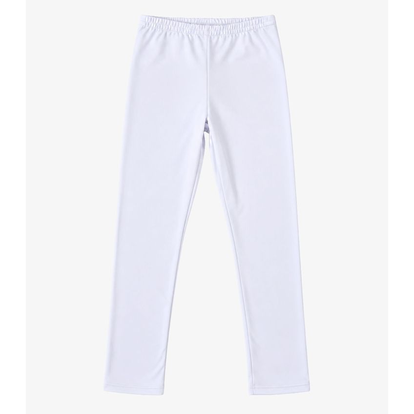 Legging Infantil Em Malha Suplex Peluciada Select Branco 6 - imagem 4