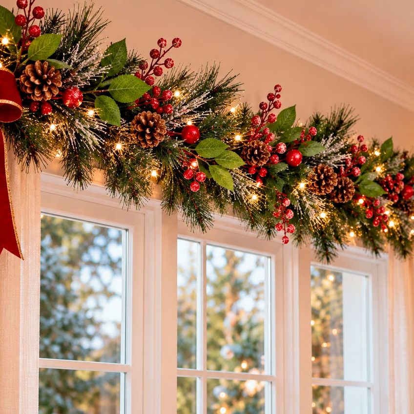 Pick Ramo Artificial Decoração Enfeite Natal 55cm Kit 8pçs - imagem 5