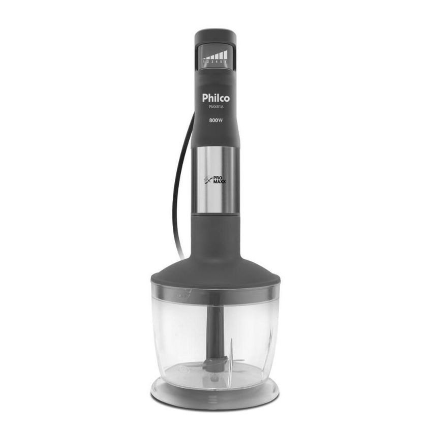 Mixer 3 Em 1 Philco Pmx81a 800w 6 Velocidades Grafite 110v - imagem 3