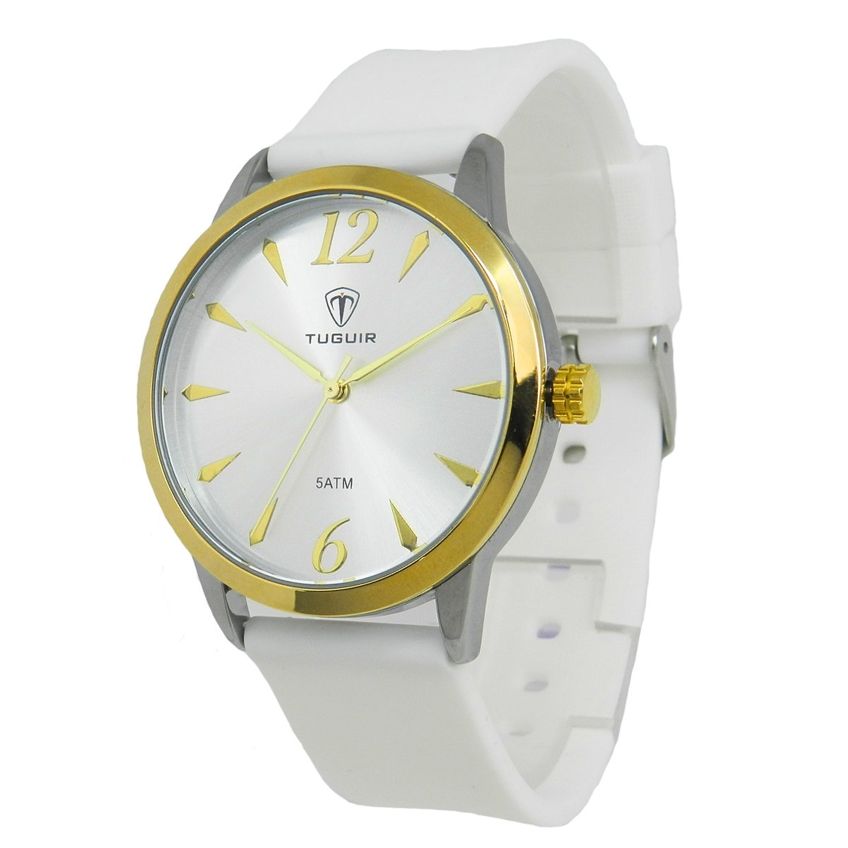 Relógio Feminino Tuguir Analógico Tg30655 Prata Dourado E Branco - imagem 3