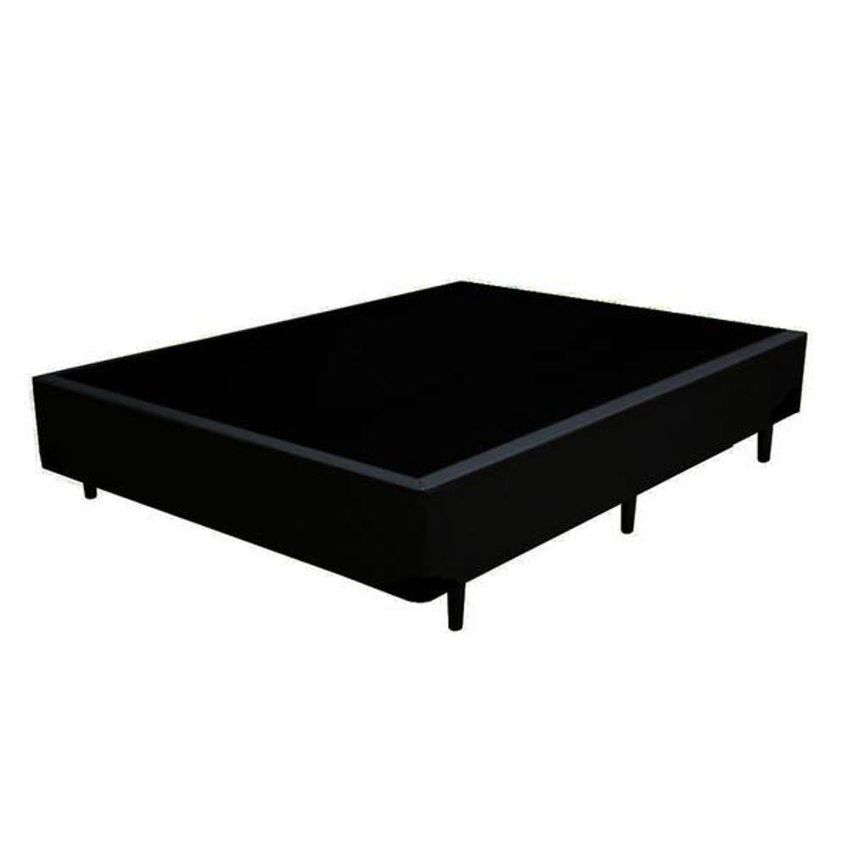 Cama Box Casal Base Simples Em Madeira Com Tecido Colchão Dos Sonhos - imagem 3