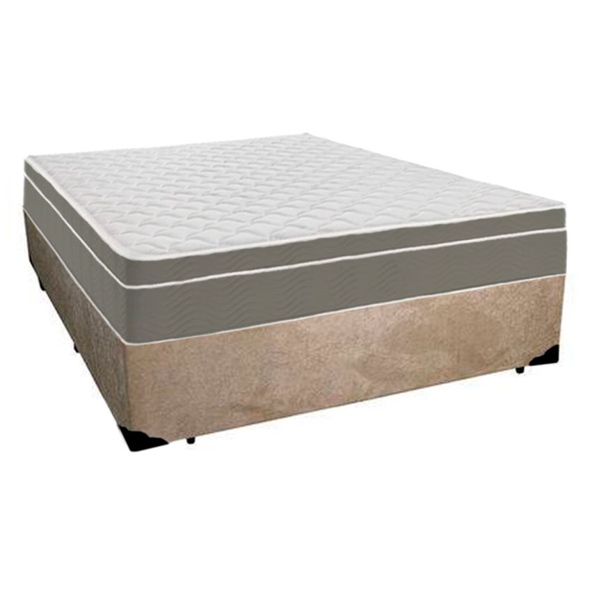 Cama Box Casal Suede + Colchão Sereneprime Molas Ensacadas 138x188x65 - imagem 5