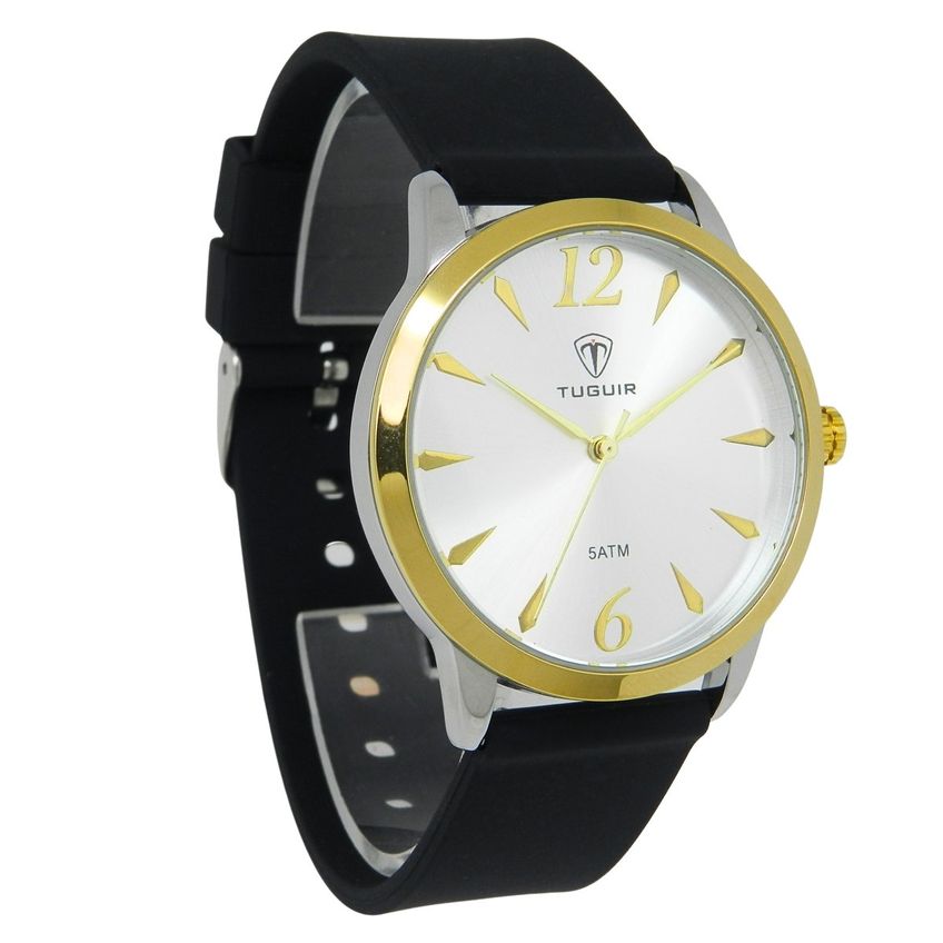 Relógio Feminino Tuguir Analógico Tg30656 Prata Dourado E Preto - imagem 2