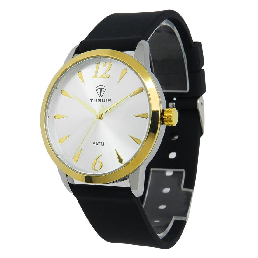 Relógio Feminino Tuguir Analógico Tg30656 Prata Dourado E Preto - imagem 3