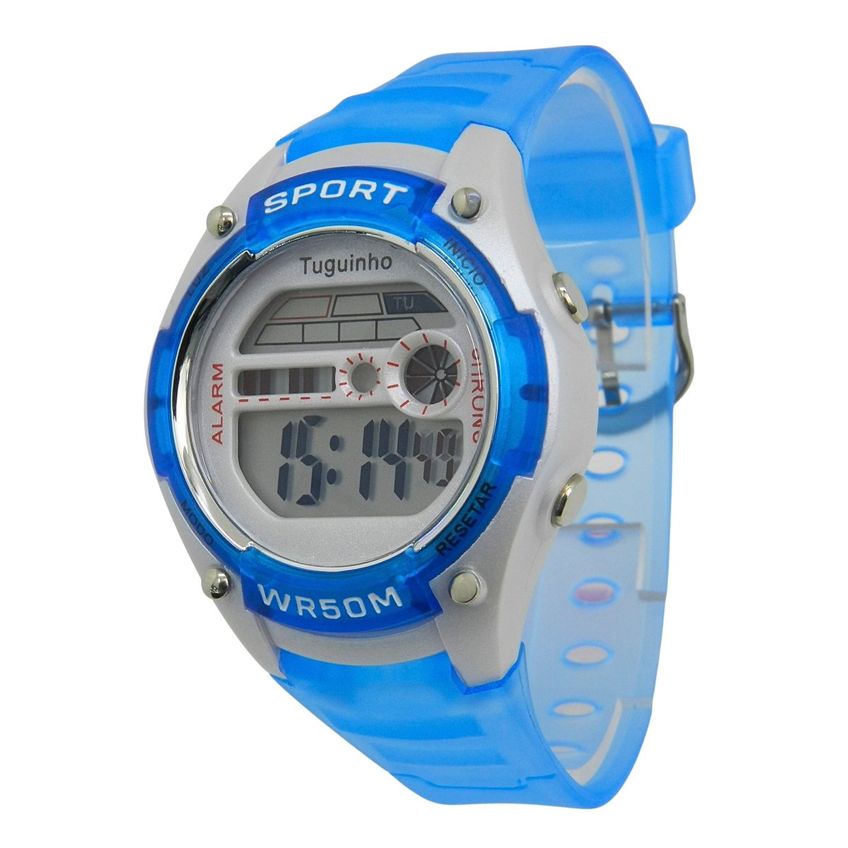 Relógio Menino Tuguir Digital Tg30645 Azul E Branco - imagem 3
