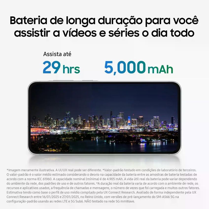 Smartphone Samsung Galaxy A36 5G Verde 128GB 6GB RAM Tela Super AMOLED 6.7 Câmera Tripla Até 50MP - imagem 4