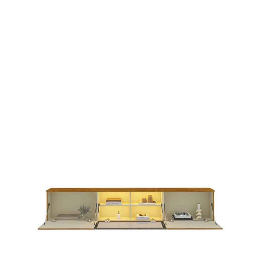 Aparador Nicho Sala Suspenso Luminare 151 Naturale Off White Gelius - imagem 3