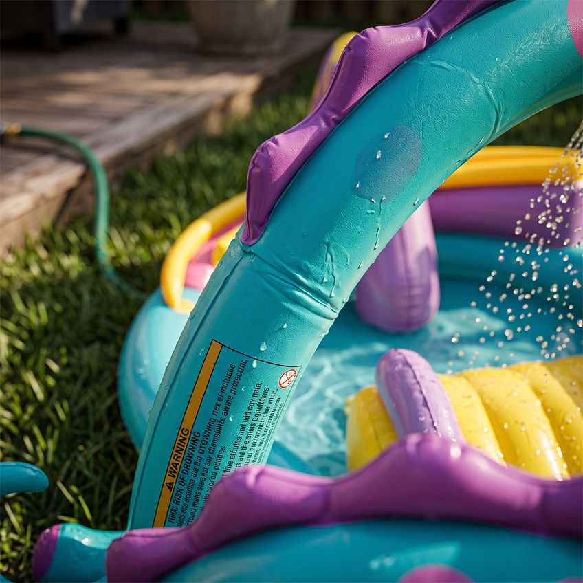 Piscina Inflável Playground Infantil Dinossauro 290l Bomba Elétrica Intex - imagem 3