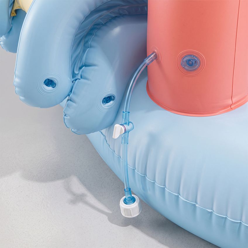 Piscina Inflável Playground Infantil Castelo Unicórnio 234l Bomba Elétrica Intex - imagem 4