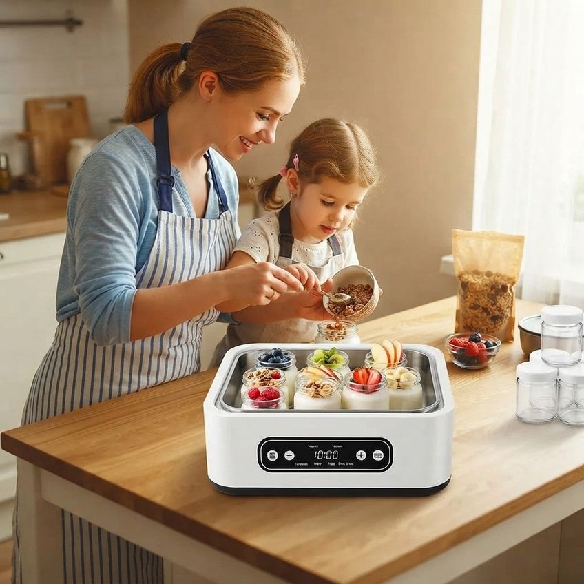 Máquina De Iogurte Natural Automática Com Potes De Vidro 110 - imagem 4