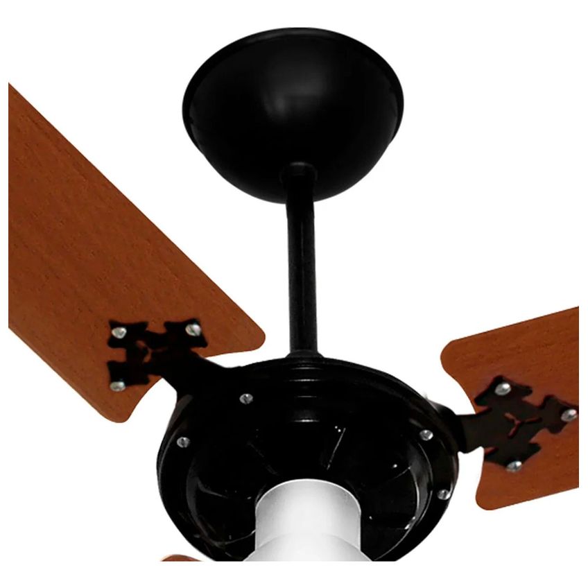 Ventilador Teto Ventura 3 Pás 3 Velocidades Ventidelta Estrutura Preto Pás Mogno Diâmetro 95 " Frequência 50 Hz Material Das Pás Mdf - imagem 3