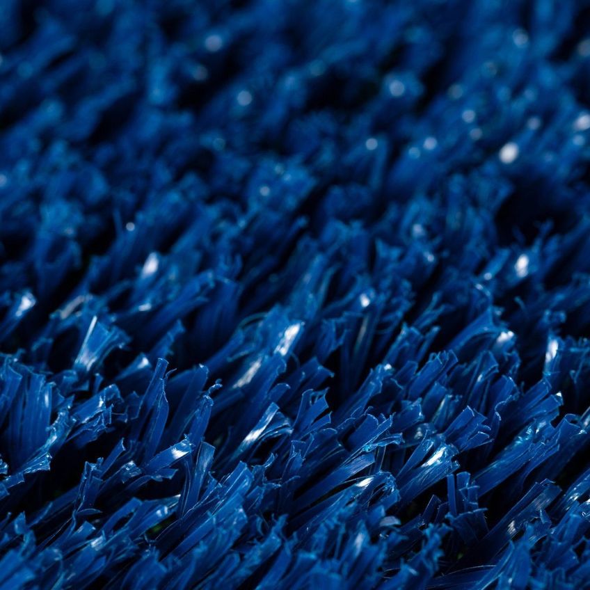 Grama Sintética Em Rolo Fitgrass Azul 5 Unidades Azul - imagem 3