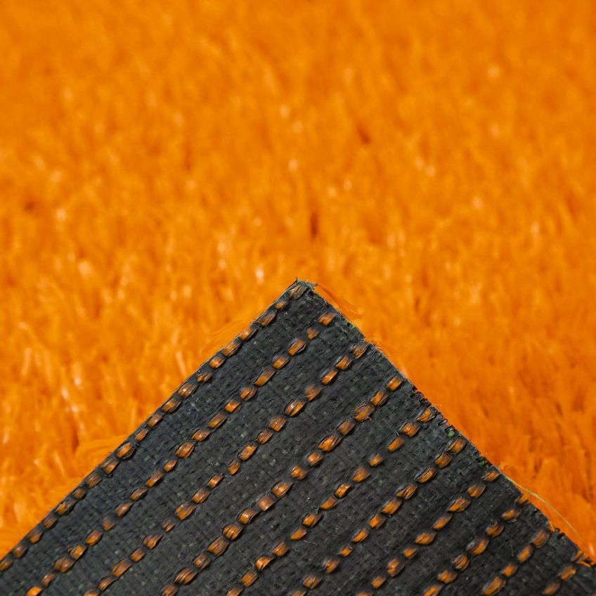 Grama Sintética Fitcolor Laranja 22mm 1m² Com Proteção UV E Drenagem Em Rolo 1x1m Laranja - imagem 3