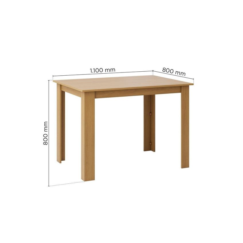 Mesa Para Sala De Jantar Canto Reto 110cm Juliana Cinamomo - imagem 3