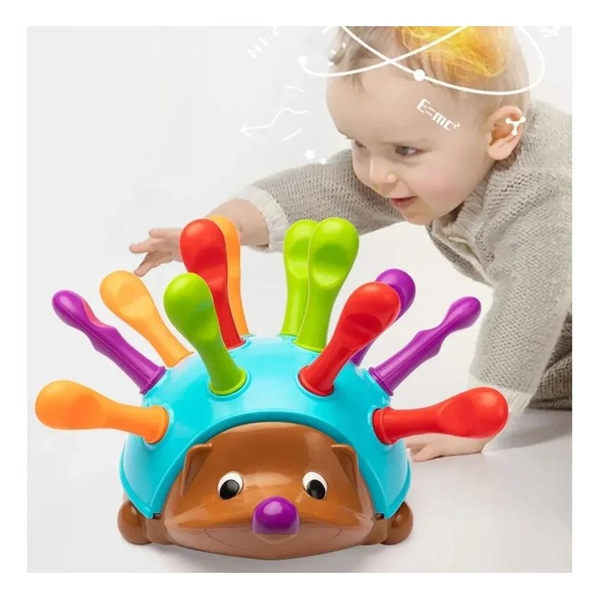 Brinquedo Educativo Sensorial Encaixe Ouriço - Pais E Filhos - imagem 3