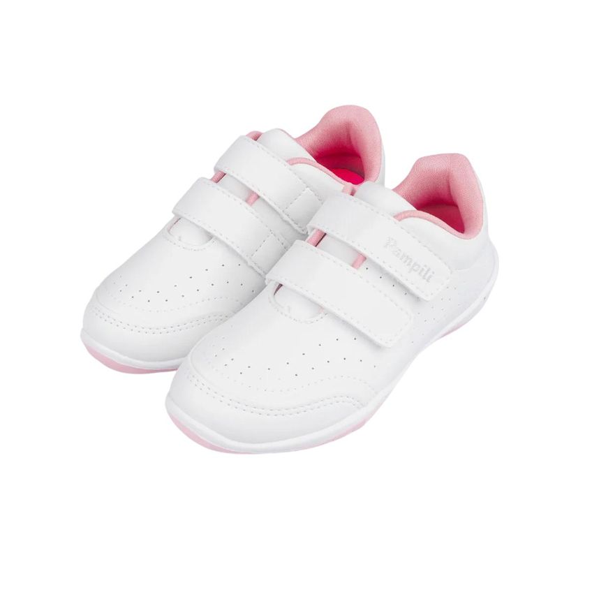 Tenis Pampili Honey Infantil Branco/Rosa 24 - imagem 3