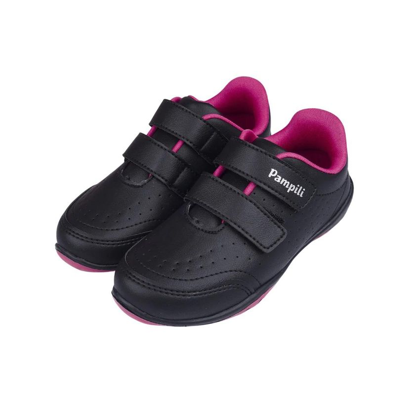 Tênis Pampili Honey Infantil Preto/Rosa 30 - imagem 2