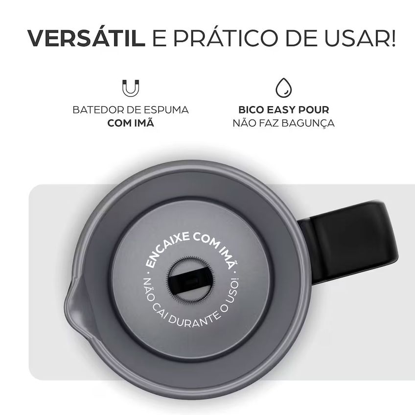Espumador De Leite Elétrico We300 4 Em 1 Aquecedor E Misturador 500w Wap - imagem 3
