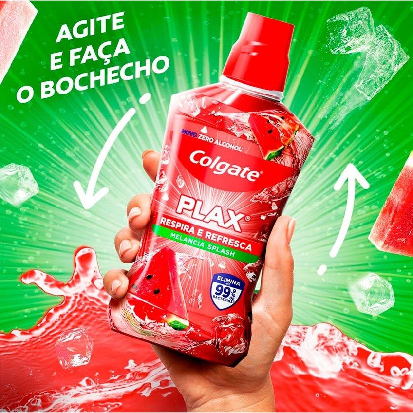 Enxaguante Bucal Colgate Plax Respira E Refresca Melancia 750ml - imagem 3