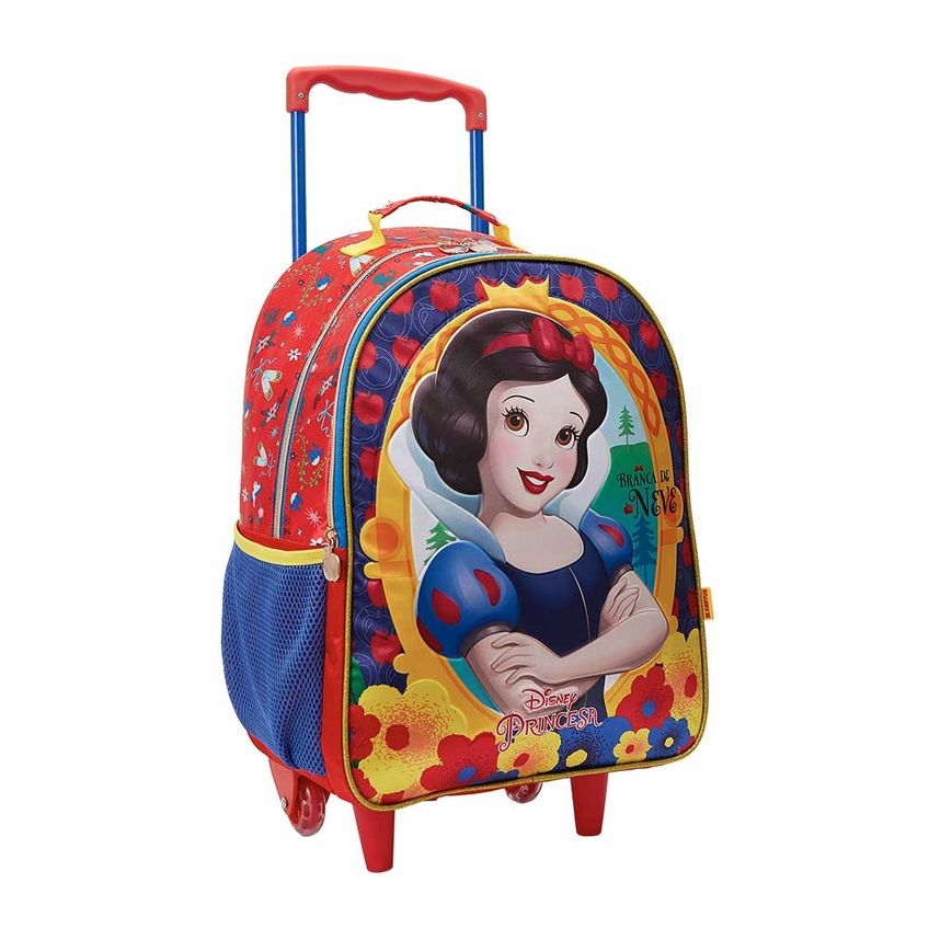 Mochila De Rodinha Infantil - 16 Disney Princesa - Branca De Neve R2 - Xeryus - imagem 2