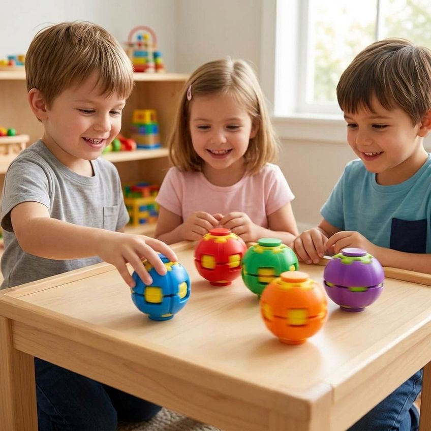 Super Brinquedo Bola Mágica Retrátil Sensorial Fidget Toy - imagem 3