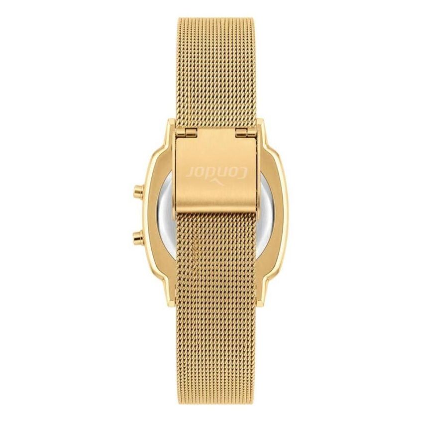 Relógio Condor Feminino Ref: Cofs365ab/4d Mesh Retangular Digital Minnie Dourado - imagem 3