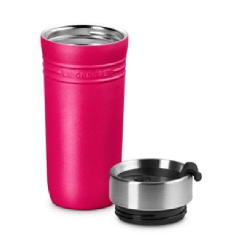 Copo Termico Le Creuset On The Go 350ml Em Aço Inox Berry 41067194390001 - imagem 2